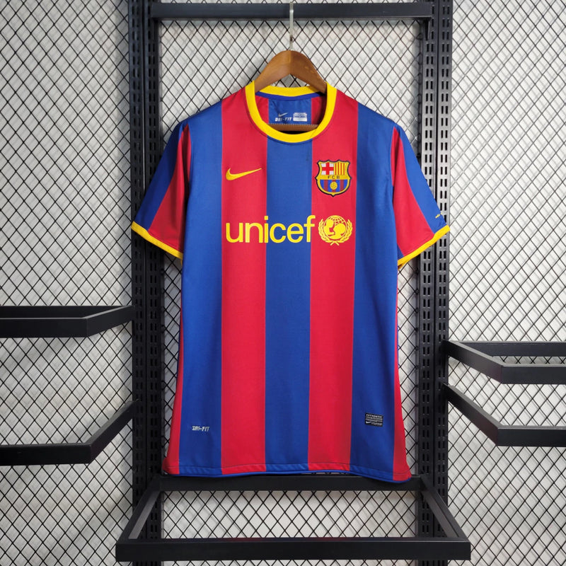 Camisa Retrô Barcelona Home 10/11