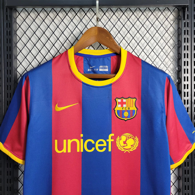 Camisa Retrô Barcelona Home 10/11